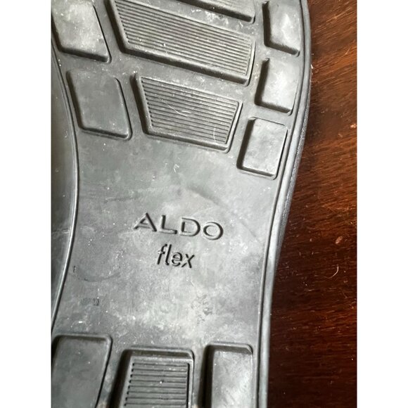 Aldo Orlovoflexx Mens Leather Loafers Driving Shoe Black Sz 10.5 Silver Horsebit - Picture 13 of 16